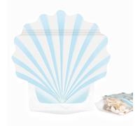 Luvlewen 20pcs Seashell Bags, Hangover Recovery Kit, Seashell Stand Up Pouch Bags for Beach Bachelorette Party Favor Supplies