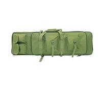 LUVODI 39/47-inch Rifle Case Tactical Gun Bag Soft Padded Carbine Case Fishing Rod Bag Backpack Pistol Shotgun Airsoft Case Storage with Shoulder Strap, 4 Pouches, 1 Short Gun Pocket, Waterproof Nylon