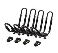 LUVODI Kayak Car Roof Rack, 2 Pairs J Bars Canoe Rooftop Rack Universal Kayak Carrier Storage Stand Bike Boat Surf Ski Board Transport Tool for Car SUV Crossbar