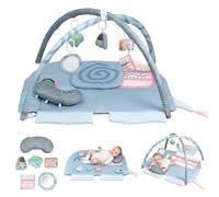 Luvore Baby Play Gym & Mat 0-18 Months, Foldable & Washable 95x70x52cm | with 5 Detachable Toys and Pillow for Develop Motor & Cognition, Detachable Baby Gym for Newborn, Babies Aged 0-18 Months