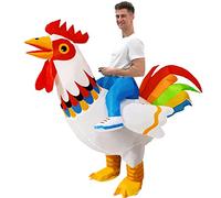 LUVSHINE Chicken Costume Adult, Colorful Inflatable Costume for Birthday Party, Halloween, Marathon, Gift