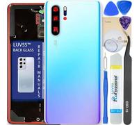 LUVSS Back Glass Cover Replacement Compitable for Huawei P30 Pro Rear Cover + Camera Lens + Repair Manual DIY Tools Kit (Crystal)