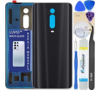 LUVSS Back Glass Cover Replacement Compitable for Xiaomi Mi 9T / 9T Pro Rear Cover + Repair Manual DIY Tools Kit (Black)