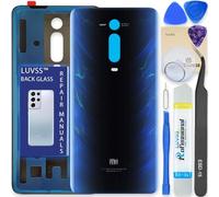 LUVSS Back Glass Cover Replacement Compitable for Xiaomi Mi 9T / 9T Pro Rear Cover + Repair Manual DIY Tools Kit (Blue)