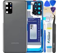 LUVSS for Samsung Galaxy S20+ Plus Back Glass Cover Replacement + Camera Lens + Repair Manual DIY Tools Kit SM-G986B G865B -Cosmic Gray
