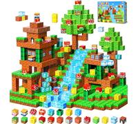 LUVTOY 3 Magnetic Building Building Cubes Toys for Montessori Birthday Gifts - Creative Blocks Kids Games - Sensory Toys Boys Girls Ages 3 4 5 6 7 8 9 10