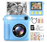 LUVTOY Kids Camera Instant Print, 2.4'' Digital Camera for Kids, 1080P Kid Cameras with 32GB Card & 3 Rolls Print Paper, Birthday Christmas Kids Toys Gifts, Game Presents for Girls Boys Aged 3-12