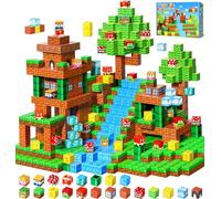 LUVTOY Magnetic Blocks -108 PCS Magnetic Building Blocks - Building Cubes Toys for Montessori Birthday Gifts - Creative Blocks Kids Games - Sensory Toys Boys Girls Ages 3 4 5 6 7 8 9 10