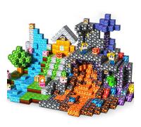 LUVTOY Magnetic Blocks - 150 PCS Magnetic Building Blocks - Construction Building Toys for Montessori STEM Sensory Toys for Boys Girls Age 3 4 5 6 7 8 9 10