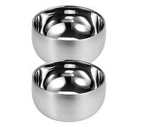 luvtree 2-Pack 316 Stainless Steel Double-Wall Insulated Bowls - 4.7" Diameter, 2.7" Height - Insulated, Anti-Scald & Dishwasher Safe - Ideal for Soup, Rice, Snacks, Hot & Cold Drinks