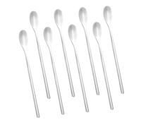 luvtree 8 Pieces Long Handle 304 Stainless Steel Coffee Spoon, 16cm - Perfect for Stirring Coffee, Tea, Salad, Ice Cream, Cocktails, Juice, Milkshake, Iced Drink, Hot Chocolate, Milk Tea, Smoothies