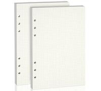 luvtree A5 6-Hole Dotted Line Refill Paper - 160 Sheets (2 × 80), Loose Leaf Planner Inserts for A5 6-Ring Binders & Notebooks - Ideal for Study, Work, Journaling & Budget Planning