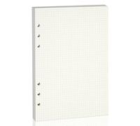 luvtree A5 6-Hole Dotted Line Refill Paper - 80 Sheets, 1 Pack, Loose Leaf Planner Inserts for A5 6-Ring Binders & Notebooks - Ideal for Study, Work, Journaling & Budget Planning
