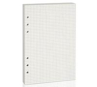 luvtree A5 6-Hole Grid Refill Paper - 80 Sheets, 1 Pack, Loose Leaf Planner Inserts for A5 6-Ring Binders & Notebooks - Ideal for Study, Work, Journaling & Budget Planning