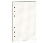 luvtree A6 6-Hole Dotted Line Refill Paper - 80 Sheets, 1 Pack, Loose Leaf Planner Inserts for A6 6-Ring Binders & Notebooks - Ideal for Study, Work, Journaling & Budget Planning