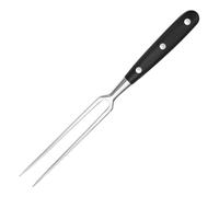 luvtree Heavy-Duty Stainless Steel Carving Fork with Black Wood-Sheathed Handle - Ideal for Turkey, Beef, Ham, BBQ, Grilling & Roasting