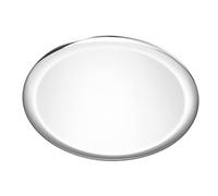 luvtree Silver Stainless Steel Tray,Round Jewelry Tray,Cosmetic Storage Tray,Service Tray,Decorative Trays,Multi-uses Storage Tray Organizer Plate(11.02inch)