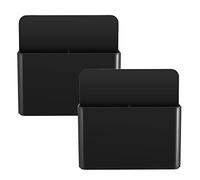 luvtree Strong Magnetic Dry Erase Marker Holder/Chalk Organiser,Whiteboard/Fridge Pen Holder,Locker Organiser/Shelf,Remote Control Holder,Wall Pen Holder,White Board Accessories.Black,2 Pieces.