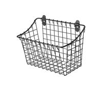 luvtree Wall Mounted Iron Spice Rack - Grey Painted Kitchen Wall Shelf & Seasoning Organizer for Jars, Condiments & Spices - 26.5cm W × 14cm D × 18.5cm H Floating Pantry Storage Rack with Screw Mount