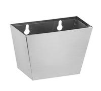 Luwanburg Beer Bottle Cap Catcher Wall Mounted Bottle Top Bucket for Table (Brushed Silver)