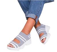LUWAY 2023 Upgrade Summer Washable Slingback Orthopedic Slide Sport Sandals mesh Soft Sole Fashion Women's Shoes summer Washable Sandals For Women,White,US9/EU41