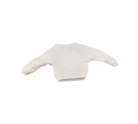 Luwecf 1/12 Scale Doll Knit Sweater Ensemble for Children Dress Up Accessories for 6 Inch Figure Body , White