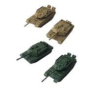 Luwecf 1/144 Scale Model Building Kit 4pcs Simulation DIY Assembly Vehicle Model Kit for Micro, Style B