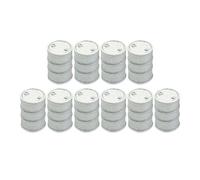 Luwecf 10 Pieces Miniature Barrel Drums Accessory Train Model Storage Tank Decor for Model Railroading Suitable for Workshop Shop Ma, Silver