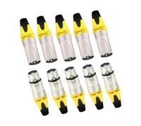 Luwecf 10 Pieces XLR Connector for Mic Cable Male And Female Audio Socket, yellow