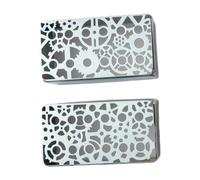Luwecf 2 Pieces Pickup Cover Single Coil Copper Closed Shell Hollow Pattern for Musician Music Rehearsal Room DIY Guitar Accessories Home Studio, Silver Gear