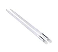 Luwecf 2pcs Luminous Drumsticks, Glow in The Dark Drumsticks, Night Light, 13 Color Changing for Drummers, silver, A