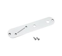 Luwecf 32mm Steel Control Plate Guitar Accessories Lightweight Electric Guitar Replacement Part for Live Performance Musicians, Silver