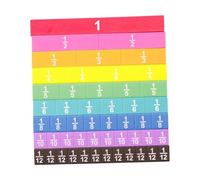 Luwecf 51 Pieces Fraction Strips Learn Fraction Equivalence Math Materials for for 2ND 3rd 4TH And 5TH Grade Math Manipulatives