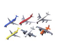 Luwecf 6Pcs Alloy Airplane Fighter Jet Models Airplane 1:64 Simulation Children Toy