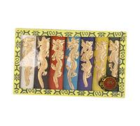 Luwecf 7x Chinese Color Ink Block Pigment Ink Stick Set for Lettering Drawing