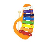 Luwecf 8 Note Xylophone Kids Wood Xylophone Rainbow Wood Glockenspiel Musical Instrument for Adults, Orange