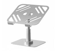Luwecf Adjustable Laptop Stand Laptop Riser Laptop Holder Desktop Stand Phone Stand With 360 Degree Swivel Steel Build For Heat Release Suitable for work, Silver Gray