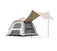 Luwecf Automatic Up Camping Tent for Outdoor Activities and Sun Protection, Off White, Off White, Extra Large 240 * 240 * 155cm (Canopy Integrated Tent)