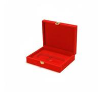 Luwecf Bar Storage Container Precious Metal Gift Display Case Velvet Flannel Jewelry Organizer Secure Clasp Storage Box Suitable for Bridal Ceremony Presenting, 1000g Single Slot Gold Bar Box