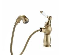 Luwecf Basin Faucet Sink Tap Mixer Spout Handle Pull-Out Brass Ceramic Valve Core Drip- Hot and Cold Mixing Rust-Resistant Construction Suitable for Home, Antique, Pull-Out