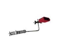 Luwecf Bass Drum Cowbell Holder Including Mounting Clamp, Adjustable Bracket And Swivel Cowbell for Sound for School Bands, Studio Recordings, Live, red