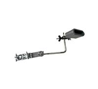 Luwecf Bass Drum Cowbell Holder Including Mounting Clamp, Adjustable Bracket And Swivel Cowbell for Sound for School Bands, Studio Recordings, Live, gray