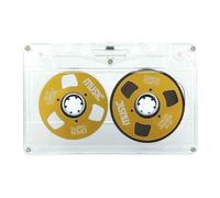 Luwecf Blank Tape Double Sided Blank Cassette Tape for Audio Cassette for Voice Music Device Portable PP Construction Suitable, Gold