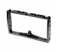 Luwecf Cam Support Bracket Cage Handheld Vlog Frame Mount Aluminum Alloy Structure Multiple Mounting Points Compatible for Vloggers Divers Content Production Home, Black, Adapter