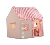 Luwecf Children's Play Tent, Indoor Toy House, Portable Castle with Door & Window for Nursery, Red