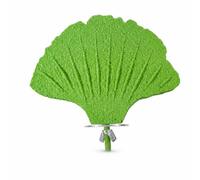 Luwecf Composite Bird Perch for Small Parrots, Leaf Design Bird Cage Accessories, Grinding Claws Perch Stand, Green, Ginkgo Leaf Perch