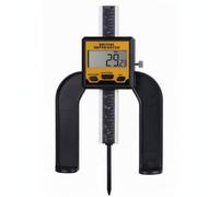 Luwecf Digital Depth Gauge Caliper Measuring Tool With Electronic Display Frame Base Depth Rod For Height And Depth Checks Suitable for woodworkers tasks table saw setup