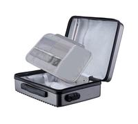 Luwecf Document Case Fireproof Document Box Waterproof Organizer Bag Impact Resistant File Organizer Lockable Storage Container Portable for Certificates Con, Gray