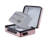 Luwecf Document Case Fireproof Document Box Waterproof Organizer Bag Impact Resistant File Organizer Lockable Storage Container Portable for Certificates Con, Rose Gold