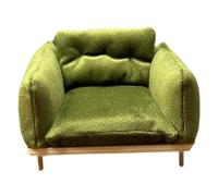 Luwecf Dollhouse Armchair As A Miniature Couch And Dollhouse Furniture. A Detailed Decorative Object As Living Room Furniture in Scale for The Dollhouse, Green